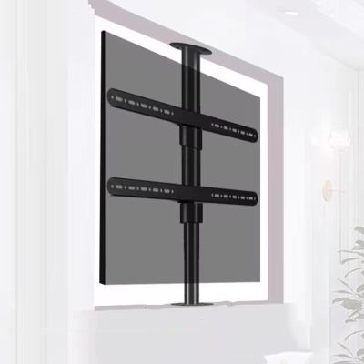 360 Degree TV Floor Stand - TV Ceiling Mount Adjustable Bracket, Partition Wall Rotating Rack Rotating TV Cabinet Rotating Base, Up to 110 Lbs, Fits 32-75inch LED Screen Display