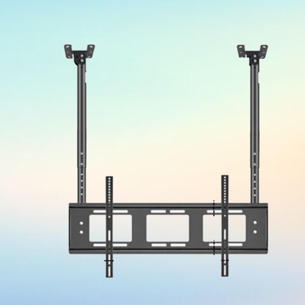 Adjustable Ceiling TV Mount Bracket, Suitable for 55-86 Inch Large LED Screens, Ceiling TV Mount, Double Bar Adjustable Tilt TV Bracket, VESA 800x400mm