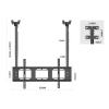 Adjustable Ceiling TV Mount Bracket, Suitable for 55-86 Inch Large LED Screens, Ceiling TV Mount, Double Bar Adjustable Tilt TV Bracket, VESA 800x400mm view 3