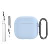 [3 in 1] TSVSXS Silicone Case Compatible with AirPods 4 with Keychain and Cleaning Kit, Soft Shock-Absorbing Protective Case Compatible with AirPods 4 with Active Noise Cancellation view 1