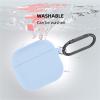 [3 in 1] TSVSXS Silicone Case Compatible with AirPods 4 with Keychain and Cleaning Kit, Soft Shock-Absorbing Protective Case Compatible with AirPods 4 with Active Noise Cancellation view 3