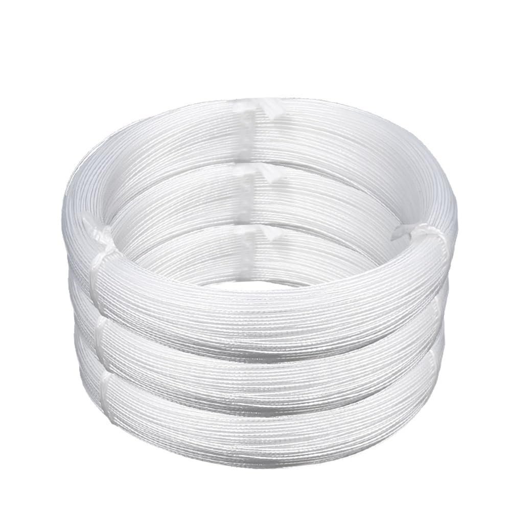 5M/10M Silver Plated Wire 10AWG - 26AWG High Purity OFC Electronic HiFi Audio Speaker Headphone DIY Copper Cable(Clear,10M_20AWG (0.5MM2))
