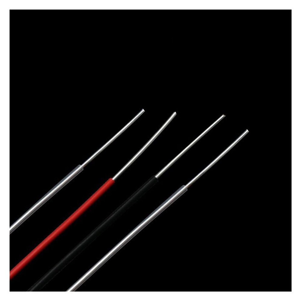 1M/5M Square 0.06 0.12 0.2 Mm Single Core PTFE Silver Plated Wire High Purity Copper Cable HiFi Audio Speaker Headphone DIY(Red,1 Meter_28AWG)