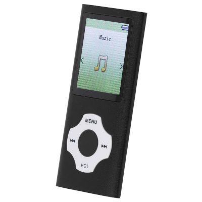MP3 MP4 Player, Music Player with Bluetooth5.0, 1.8 Inch Color Screen HiFi Sound Rechargeable Video Music Player with E Book, Voice Record, Supports Expanded Up to 128GB (Black)