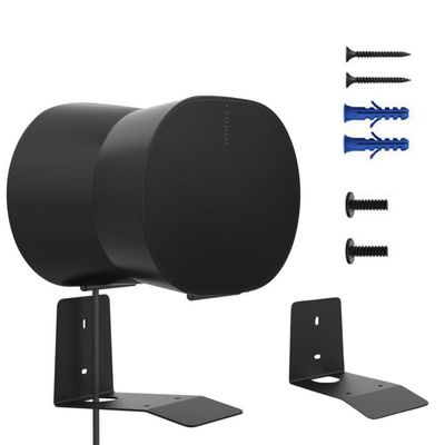 Coyktonty Aluminium Wall Bracket/Wall Mount Bracket for Sonos Era300 Speakers,Duty Speaker Mount Mounting Brackets (Black)