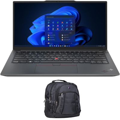 Lenovo ThinkPad E14 G5 Business Laptop (Intel i7-1355U 10-Core, 14.0" 60 Hz Wide UXGA (1920x1200), Intel Iris Xe, 24GB RAM, 512GB M.2 2242 PCIe SSD, WiFi, Webcam, Win 11 Home) with Premium Backpack