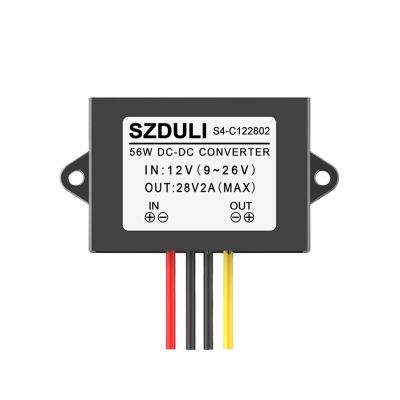 KNKQZXVDF 12V to 28V DC Converter 10-26V Liter 28V car Power Regulator DC-DC Boost Power Supply Module(12V to 28V 2A)