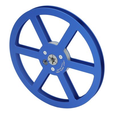 1/4 7 Inch Empty Tape Reel, Aluminum Alloy Universal Open Reel Sound Tape Empty Reel, 6 Wind Holes, for Opening Machine Part, Genericegaqg7rmy5-13 (Blue)