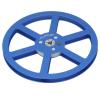 1/4 7 Inch Empty Tape Reel, Aluminum Alloy Universal Open Reel Sound Tape Empty Reel, 6 Wind Holes, for Opening Machine Part, Genericegaqg7rmy5-13 (Blue) view 2