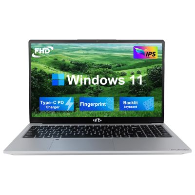 NIMO 15.6 FHD Student Laptop, Intel Pentium Quad-Core N100(Beat to i3-1115G4, Up to 3.4GHz), 8GB RAM, 256GB SSD, 2 Years Warranty, Type-C 65W Adapter, Backlit Keyboard, Fingerprint, WiFi 6, Silver