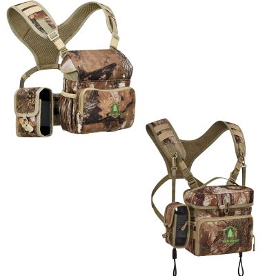 Wild Cedar Bino Harness Chest Pack -L + Quietly Bino Harness Chest Pack - M