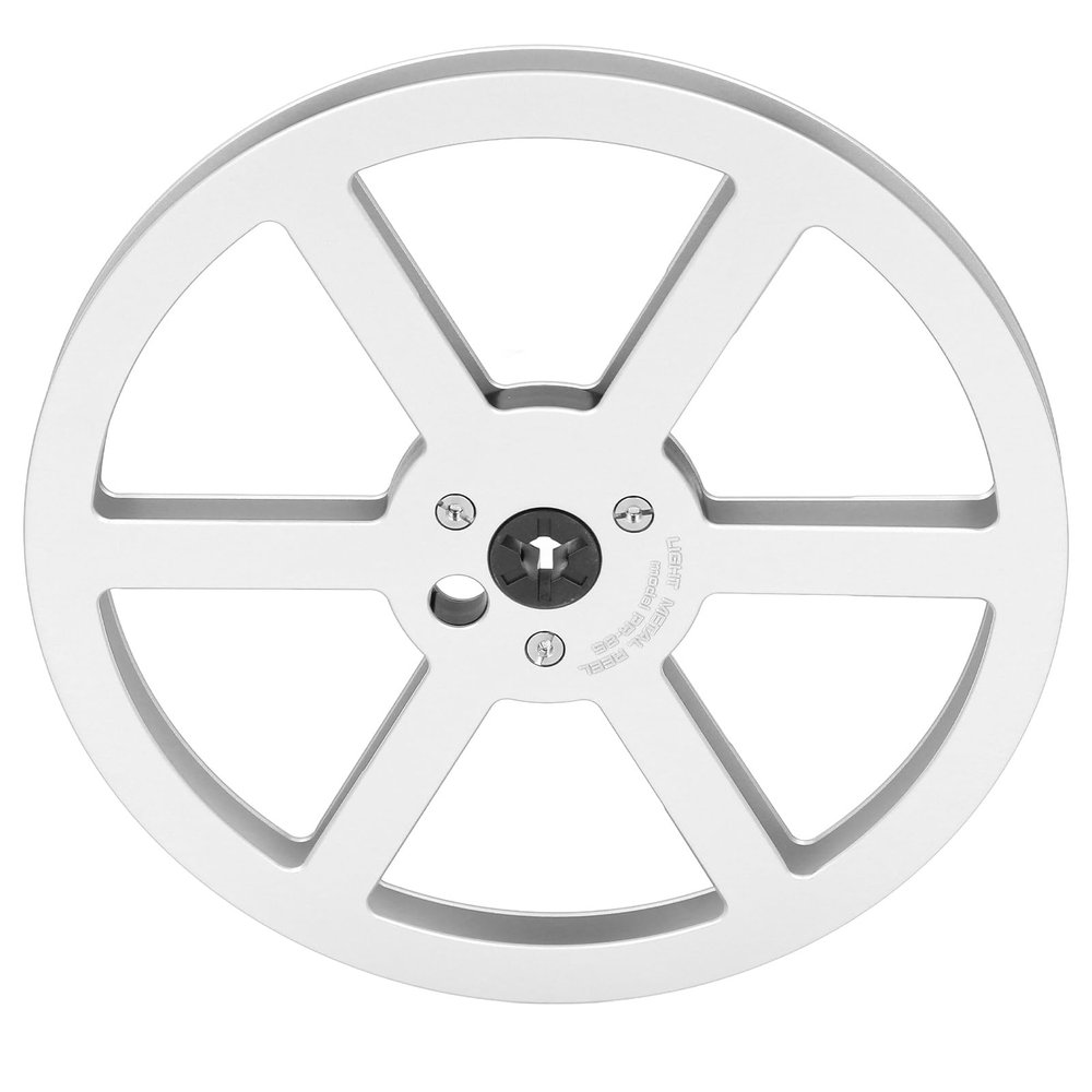 1/4 7in Empty Tape Reel, Aluminum Alloy Open Reel Sound Takeup Reel, 6 Wind Holes, for Reel Recording Tape, Generic9m1t37s0cq-14 (Silver)