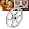 1/4 7in Empty Tape Reel, Aluminum Alloy Open Reel Sound Takeup Reel, 6 Wind Holes, for Reel Recording Tape, Generic9m1t37s0cq-14 (Silver) view 3
