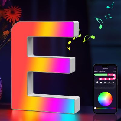 Light Up Letters Marquee Letter LED Lights Music Sync RGB Color Changing