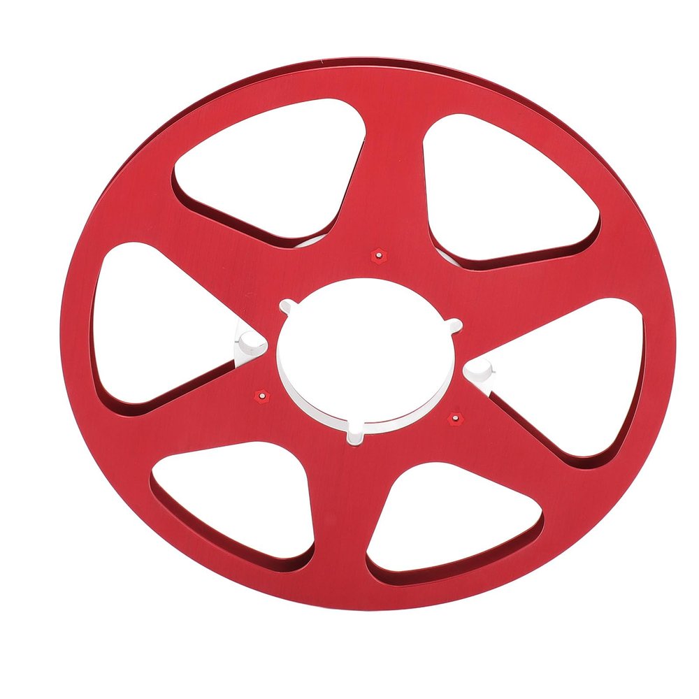 10 Inches Tape Takeup Reel, 1 in 4 Empty Aluminum Alloy Takeup Reel Empty Tape Reel, Universal 6 Holes Open Reel Sound Tape Takeup Reel for Recording,Erasing
