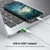 USB Male to C Adapter 6 Packs,USBA to C Super Fast Charging & OTG Function, USB-A totype-C Adapter Compatible with iPhone15/16/ 17Plus/AirPods Pro/Galaxy S20/ Google Pixel 7 6 5 4 (Green) view 2