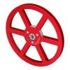 1/4 7 Inch Empty Tape Reel, Aluminum Alloy Universal Open Reel Sound Tape Empty Reel, 6 Wind Holes, for Opening Machine Part, Genericegaqg7rmy5-13 (Red) view 1