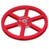 1/4 7 Inch Empty Tape Reel, Aluminum Alloy Universal Open Reel Sound Tape Empty Reel, 6 Wind Holes, for Opening Machine Part, Genericegaqg7rmy5-13 (Red) view 3