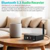 5.8GHz&5.2GHz Dual-Band Wireless Audio Transmitter Receiver for TV/PC, 160ft Long Range 0.018s Low Latency with Built-in 2.4G Bluetooth 5.3 Receiver, Wireless Adapter Kit with RCA(3.5mm) Out/Input view 4