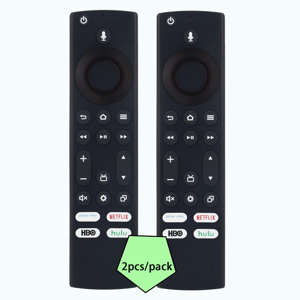 2PCS/Pack Replacement Voice Remote NS-RCFNA-21 Sub CT-RC1US-21, Fit for Toshiba 4K Ultra HD LED TV 32LF221U19 43LF421U21 32LF221U21, Fit for Insignia 4K Ultra HD LED TV NS-24F201NA23 NS-32F201NA23