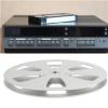 1/4 Empty Tape Reel, Open Reel Audio Aluminum Alloy Takeup Reel, 6 Hole Wind Holes Aviation Aluminum, Stainless Steel Screws, Low Noise Universal for Reel Recording Tape view 4