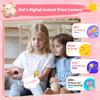Rongta Kids Camera Instant Print, 1080P Kids Instant Cameras that Print Photos, Christmas Birthday Gifts for Girls Age 3-12, Video Camera Portable Toy for 3 4 5 6 7 8 9 10 Year Old Kids Girls(Pink) view 3