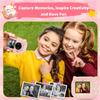 Rongta Kids Camera Instant Print, 1080P Kids Instant Cameras that Print Photos, Christmas Birthday Gifts for Girls Age 3-12, Video Camera Portable Toy for 3 4 5 6 7 8 9 10 Year Old Kids Girls(Pink) view 4