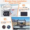 Wireless Backup Camera Magnetic for Truck: 1 Minute Easy Install HD 1080P Rear View Camera Solar - Portable Rechargeable 5 Inch Monitor System for Car Truck SUV RV Trailer Camper Y02 view 2