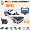 Wireless Backup Camera Magnetic for Truck: 1 Minute Easy Install HD 1080P Rear View Camera Solar - Portable Rechargeable 5 Inch Monitor System for Car Truck SUV RV Trailer Camper Y02 view 4