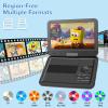 BOKYOK 12.5" Portable DVD Player with 10.1 HD Swivel Screen, 5-6Hrs Play, DVD Player Portable with Dual Speaker, Support SYNC TV/USB/SD Card/AV, Play All Discs Format Except Blu-ray, Black view 4