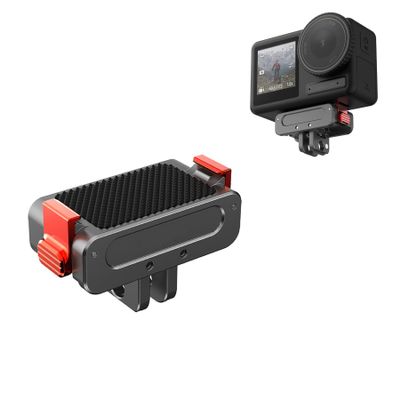 ZLiT Osmo Action 3/4 Camera Magnetic Mount,Fodable Quick Release Adapter Mount for DJI Osmo Action 3/Action 4 Camera Magnetic Mounts (Black)