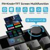 FKZ X BOYI TD31Pro Mechanical Numpad,Hot Swap Number Pad Keyboard with Screen&Knob Wireless BT5.0/2.4G/USB-C Wired Numeric Keypad Gasket RGB Gaming Numpad Mini Keyboard for PC/Laptop (Black) view 2