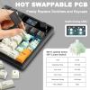 FKZ X BOYI TD31Pro Mechanical Numpad,Hot Swap Number Pad Keyboard with Screen&Knob Wireless BT5.0/2.4G/USB-C Wired Numeric Keypad Gasket RGB Gaming Numpad Mini Keyboard for PC/Laptop (Black) view 4