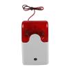 12V Wired Strobe Siren, Sound Alarm, Strobe Red Light Sound Siren Home Security Alarm System for Home Hotel view 2