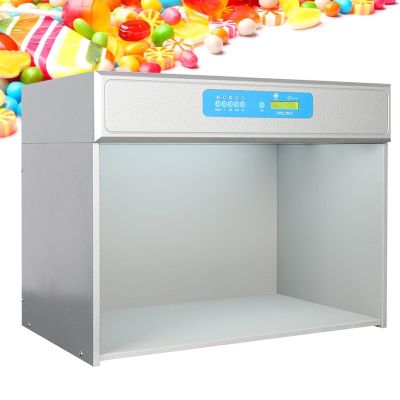 LPLYAA 6 Light Sources Color Matching Box, 6 Color Assessment Cabinet, with Buttons and Displays, for Textile, Printing, Toys