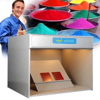 LPLYAA Color Assessment Box Color Matching Cabinet Color Light Boxes 6 Light Sources: D65 TL84 UV F CWF U30, for Textile Printing and Dyeing Materials