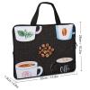 Laptop Carrying Case 13 Inch Cafe Coffee Bean Laptop Bag for Men Women Computer Bag Messenger Bag for Work view 3