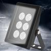 Infrared Illuminator, DC12V IR Infrared Fill Lamp, 6 LEDs Fill Light, IP66 Waterproof Light for Security Surveillance Camera, Black view 4