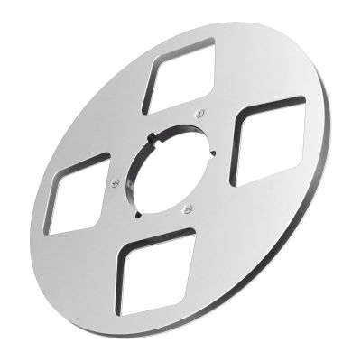 1/4 10.5 Inch Empty Tape Reel, Aluminum Alloy Studer Sound Takeup Reel for Reel to Reel Tape Player with Universal Applicability, Replacement (Silver)