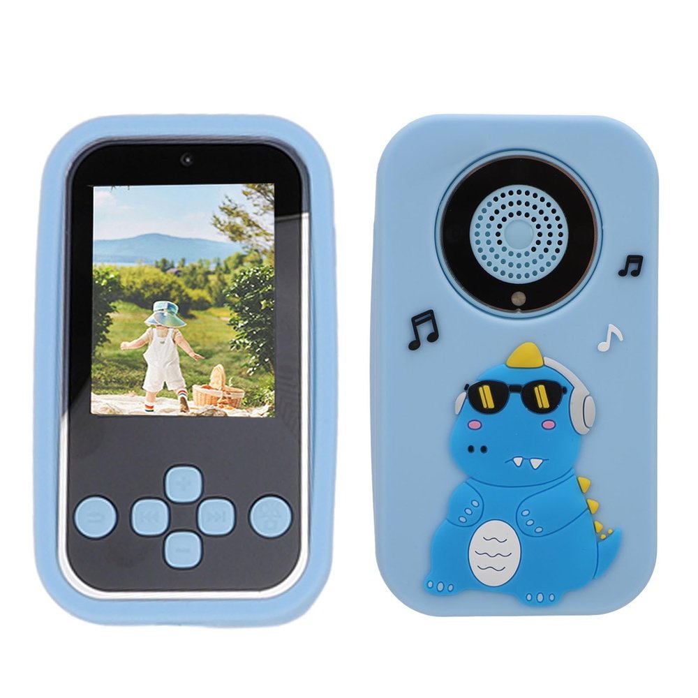 96MP Digital Camera, 1920x1080 Dual Lens Vlogging Camera with 2.4inch Display, Portable Compact Point Shoot Camera with MP3 Music Player Electronic Books (Blue)