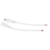 5.5 x 2.1mm Male Female Connector with Cable Wire for LED Strip Light, CCTV Camera, Digital Products, Small Appliances (White) view 1