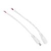5.5 x 2.1mm Male Female Connector with Cable Wire for LED Strip Light, CCTV Camera, Digital Products, Small Appliances (White) view 2
