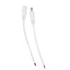 5.5 x 2.1mm Male Female Connector with Cable Wire for LED Strip Light, CCTV Camera, Digital Products, Small Appliances (White) view 4