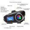 DAGIJIRD Motorcycle Headset Helmet Intercom Headset Universal Communication Systems with LCD Screen view 2
