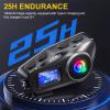 DAGIJIRD Motorcycle Headset Helmet Intercom Headset Universal Communication Systems with LCD Screen view 3