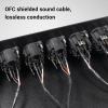 Audio Switcher, XLR 2 in 1 Out HiFi Stereo Audio Splitter Box for 2 Channel L/R Devices, Audio Speaker Selector Compatible with DVD Player, Computer, Television, Tablet view 2