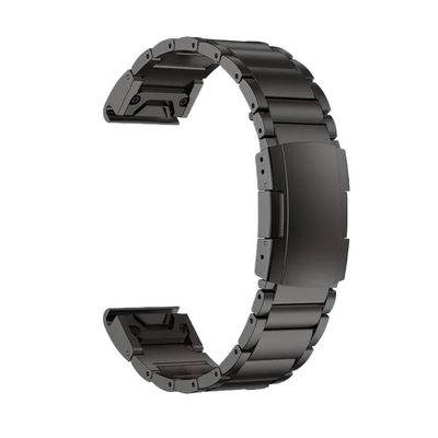 26mm 22mm Quick fit Titanium Strap Fit for Garmin Fenix 6/6X/6XPro/7/7X/5/5X/5XPlus/3 Metal Release Watch Band Fit for Forerunner 945 935(Black2-Tool,22mm)