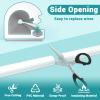 78 Inch Self-Adhesive TV Cable Hider, Home Audio Flexible Wire Cord Management, RG6 Coaxial Cable Raceways, HDMI Cable Cord Hider, White (2m) view 3