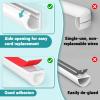 78 Inch Self-Adhesive TV Cable Hider, Home Audio Flexible Wire Cord Management, RG6 Coaxial Cable Raceways, HDMI Cable Cord Hider, White (2m) view 4