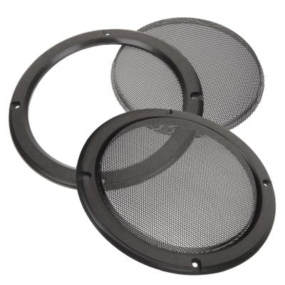 Angoily 2pcs Car Speaker Protective Mesh Cover Subwoofer Grills for Enhanced Audio Easy Installation for Home and Vehicle Speakers